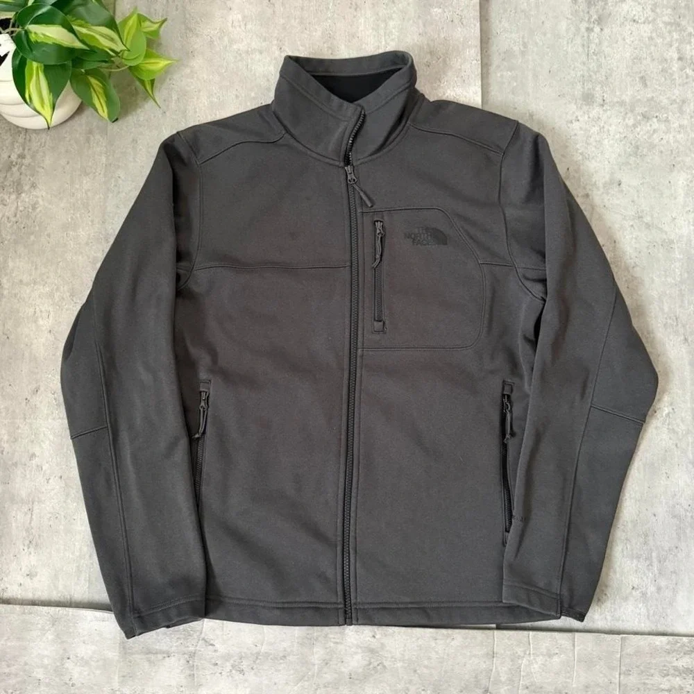 The North Face black fleece jacket size M